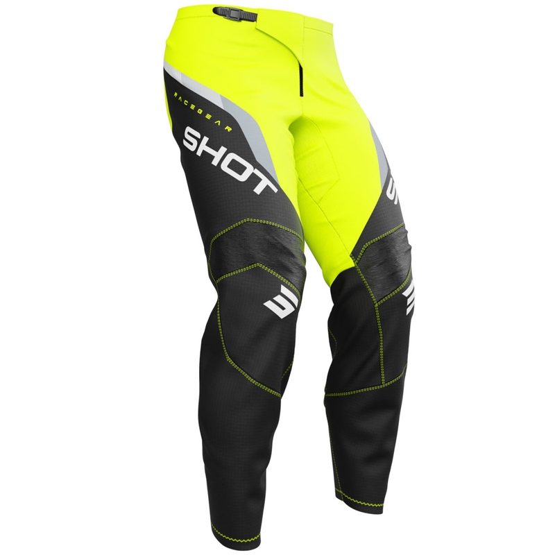 Pantalon de motocross Shot Draw Daytona pour enfant, jaune fluo