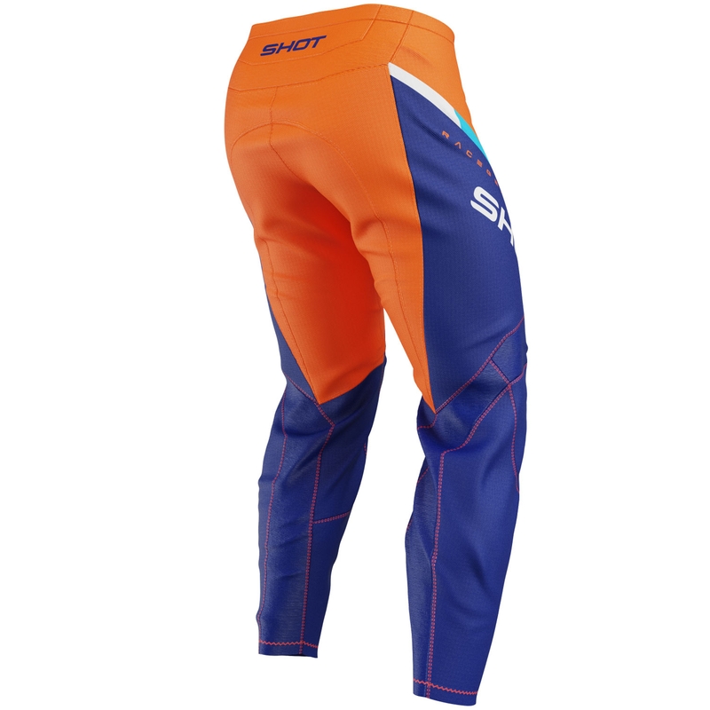 Pantalon de motocross Shot Draw Daytona pour enfant, orange