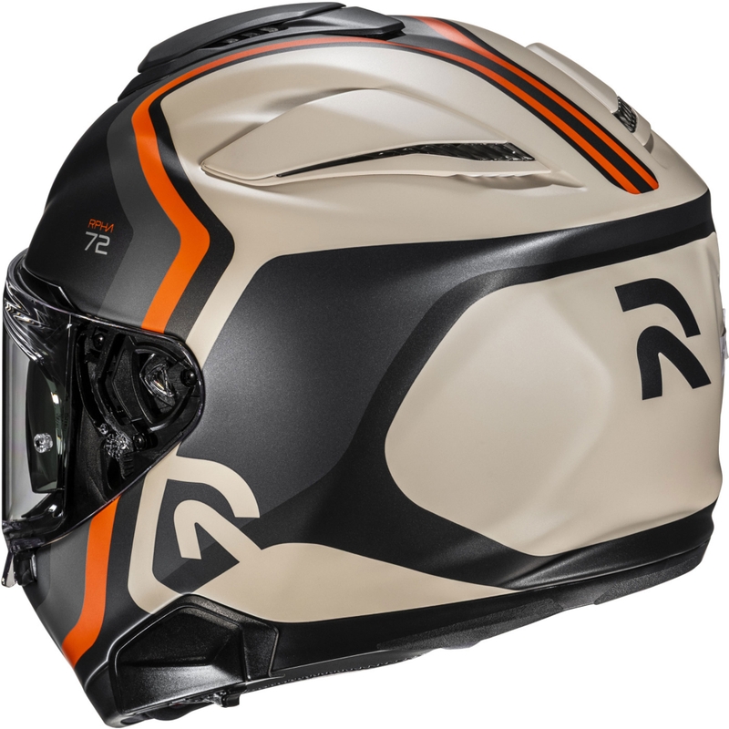Casque moto intégral HJC RPHA 72 Ernem MC7SF noir-beige-orange
