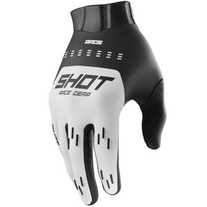 Gants de motocross Shot Race Evo pour enfants, blancs