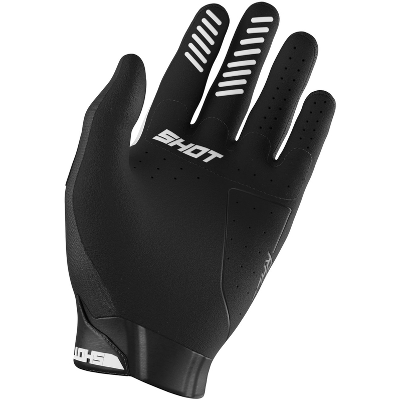 Gants de motocross Shot Race Evo pour enfants, blancs