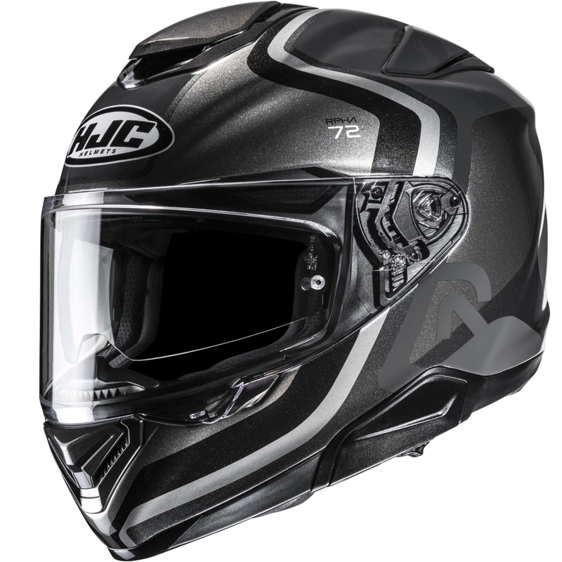 Casque moto intégral HJC RPHA 72 Ernem MC5SF noir-gris
