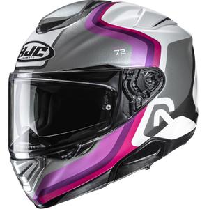 Casque moto intégral HJC RPHA 72 Ernem MC8 gris-rose-violet