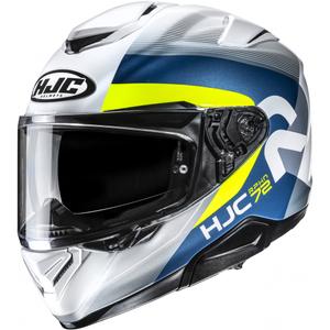 Casque moto intégral HJC RPHA 72 Phyta MC3H gris-bleu-jaune