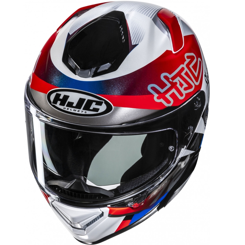 Casque moto intégral HJC RPHA 72 Goldy MC21 blanc-rouge-bleu