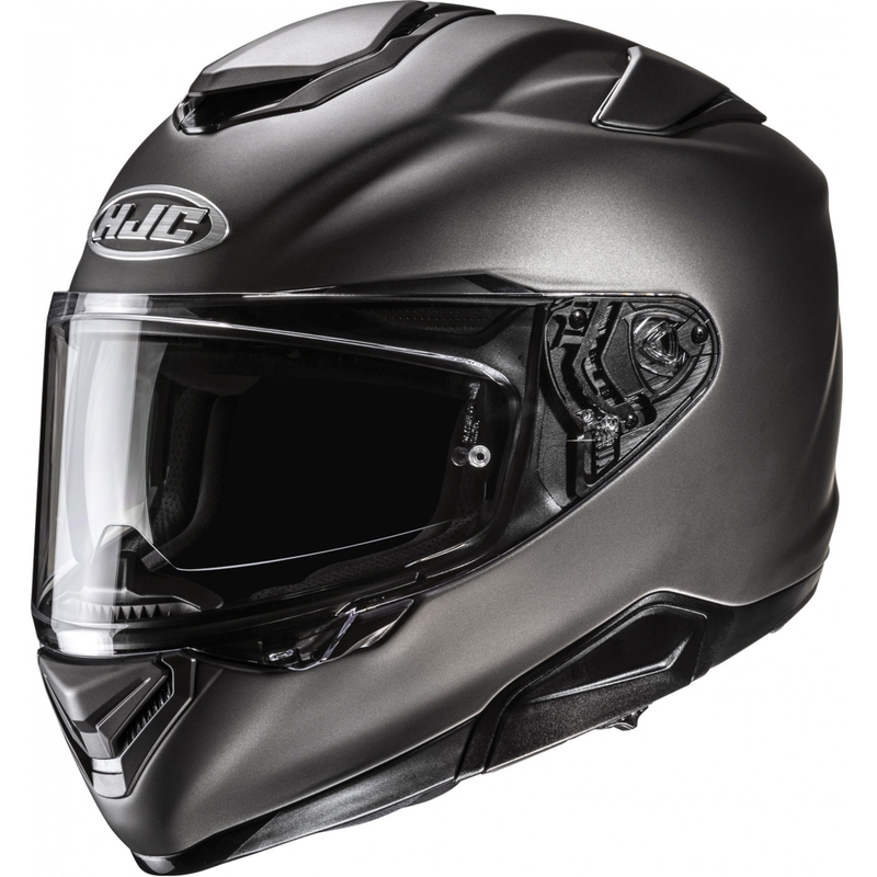 Casque moto intégral HJC RPHA 72 Solid, titane semi-mat