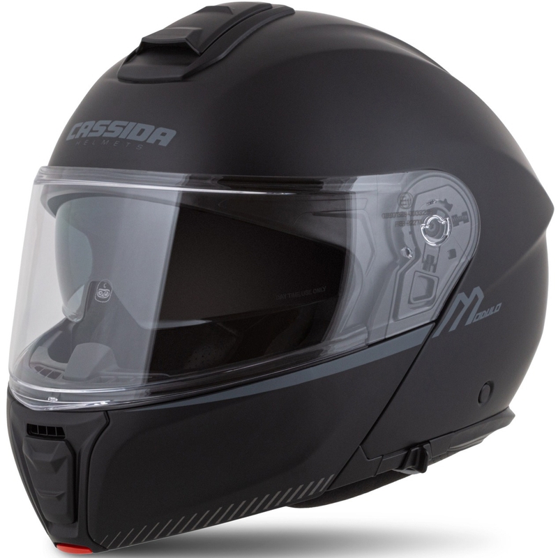 Casque moto modulable Cassida Modulo 2.1 Compass noir-gris mat