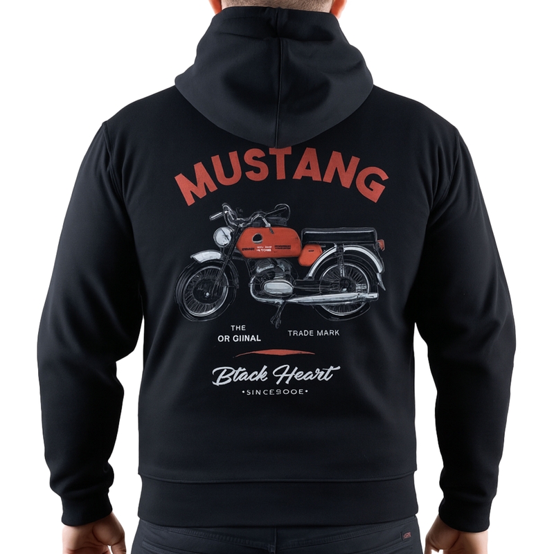 Sweat-shirt Mustang Black Heart noir
