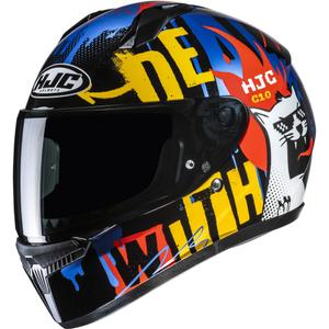 Casque moto intégral enfant HJC C10 Fop MC23 noir-bleu-rouge