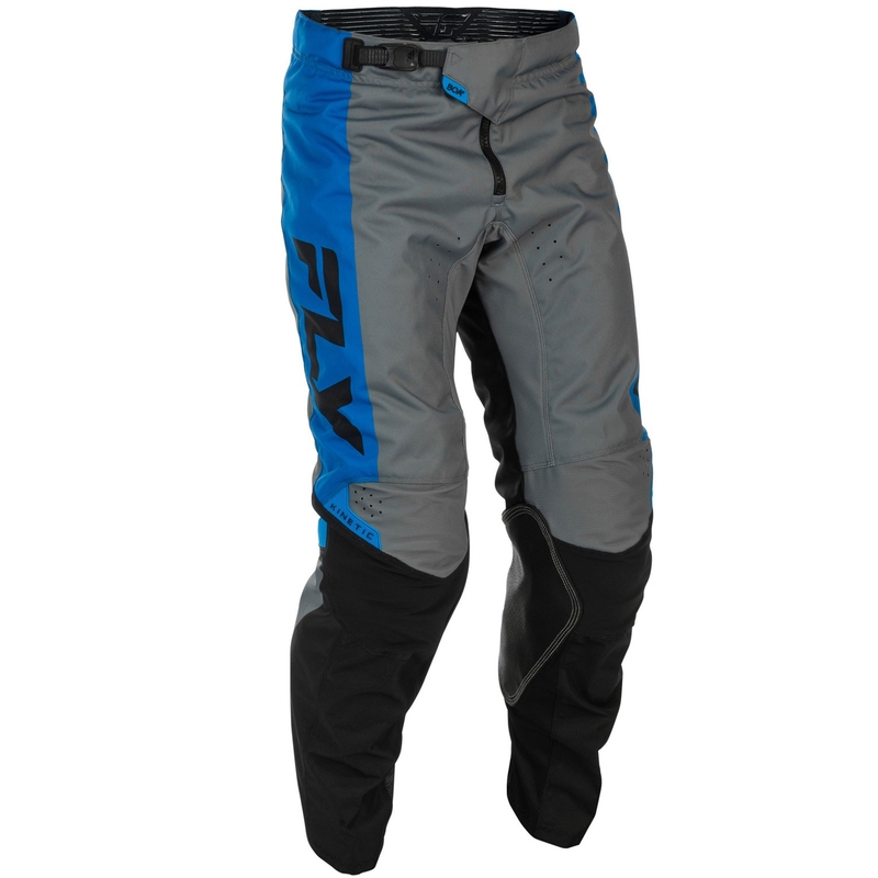 Pantalon de motocross FLY Racing - USA Kinetic bleu-gris-noir