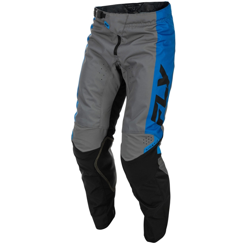 Pantalon de motocross FLY Racing - USA Kinetic bleu-gris-noir