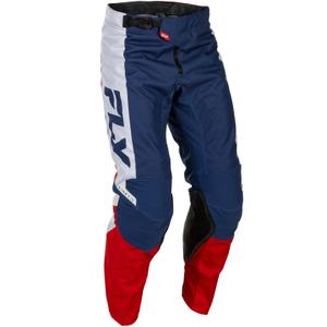 Pantalon de motocross FLY Racing - USA Kinetic rouge-blanc-bleu