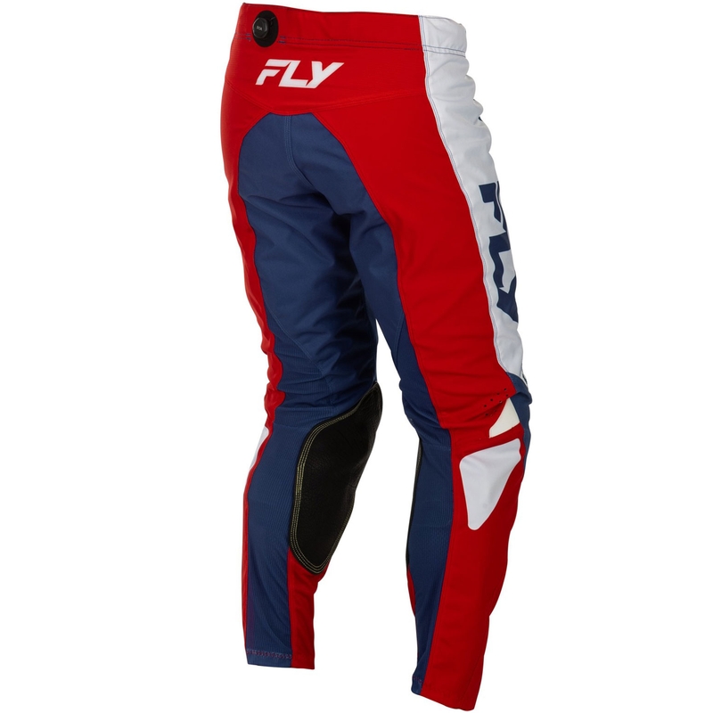 Pantalon de motocross FLY Racing - USA Kinetic rouge-blanc-bleu