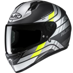 Casque moto intégral HJC C10 Hiper MC3HSF noir-argent-jaune