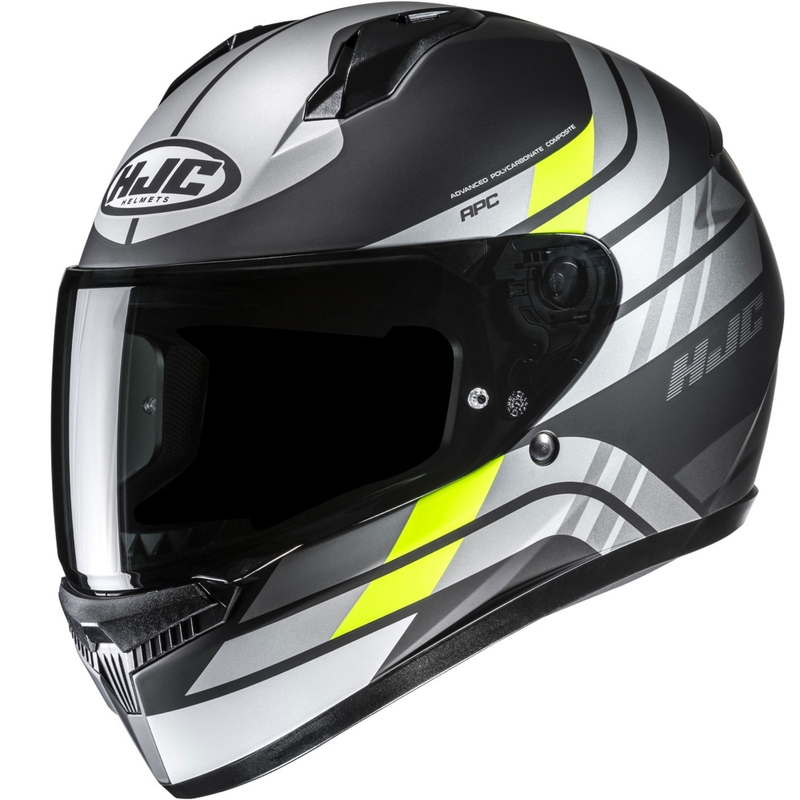 Casque moto intégral HJC C10 Hiper MC3HSF noir-argent-jaune