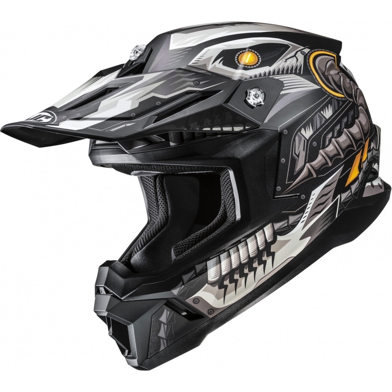 Casque de motocross HJC C50 Mecha Beast MC5SF noir-gris