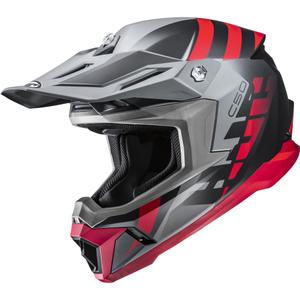 Casque de motocross HJC C50 Mirage MC1SF noir-gris-rouge