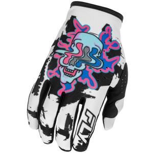Gants de motocross FLY Racing - USA Lite Warp blanc-bleu-rose