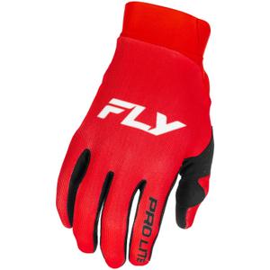 Gants de motocross FLY Racing - USA Pro Lite rouge-blanc