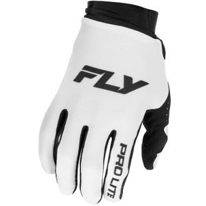 Gants de motocross FLY Racing - USA Pro Lite blanc-noir