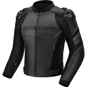Blouson moto en cuir Shima Bandit 2.0 noir-noir