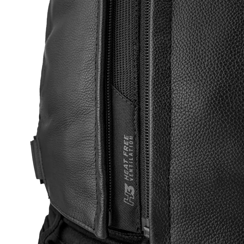 Blouson moto en cuir Shima Bandit 2.0 noir-noir