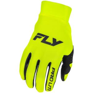 Gants de motocross FLY Racing - USA Pro Lite haute visibilité - noir
