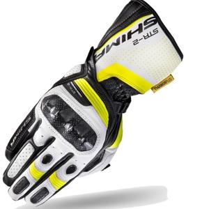 Gants Shima STR-2 noir-blanc-jaune fluo