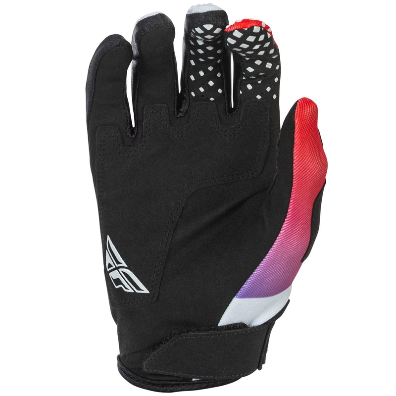 Gants de motocross FLY Racing - USA Kinetic gris-rouge-violet-noir