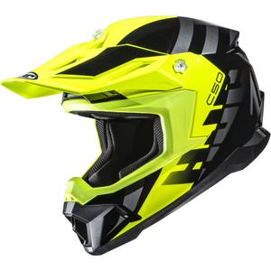 Casque motocross HJC C50 Mirage MC3H noir-jaune fluo-gris