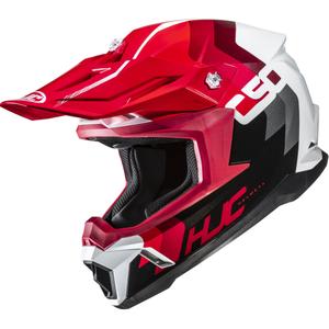 Casque de motocross HJC C50 Primal MC1 noir-rouge-blanc