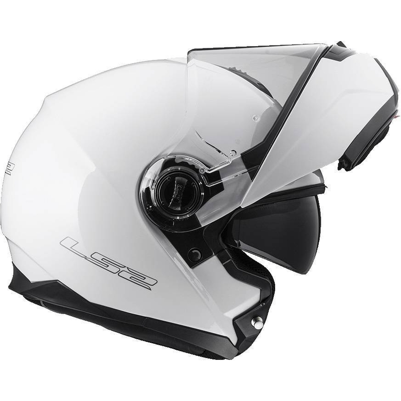 Vyklápěcí přilba na motorku LS2 FF325 Strobe bílá výprodej