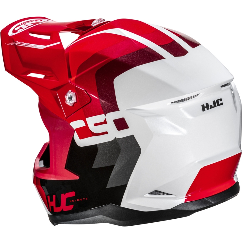 Casque de motocross HJC C50 Primal MC1 noir-rouge-blanc
