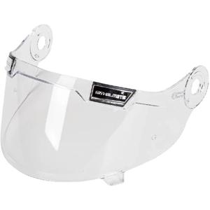 Plexi MT-V-32 Max Vision pour les casques Jarama/Jarama SV transparent avec détails argentés