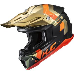 Casque de motocross HJC C50 Primal MC6HSF noir-or-orange