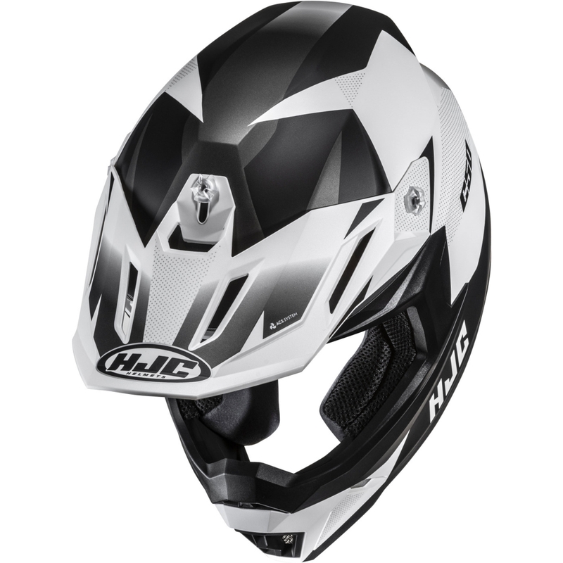 Casque de motocross HJC C50 Slide MC10SF noir-blanc