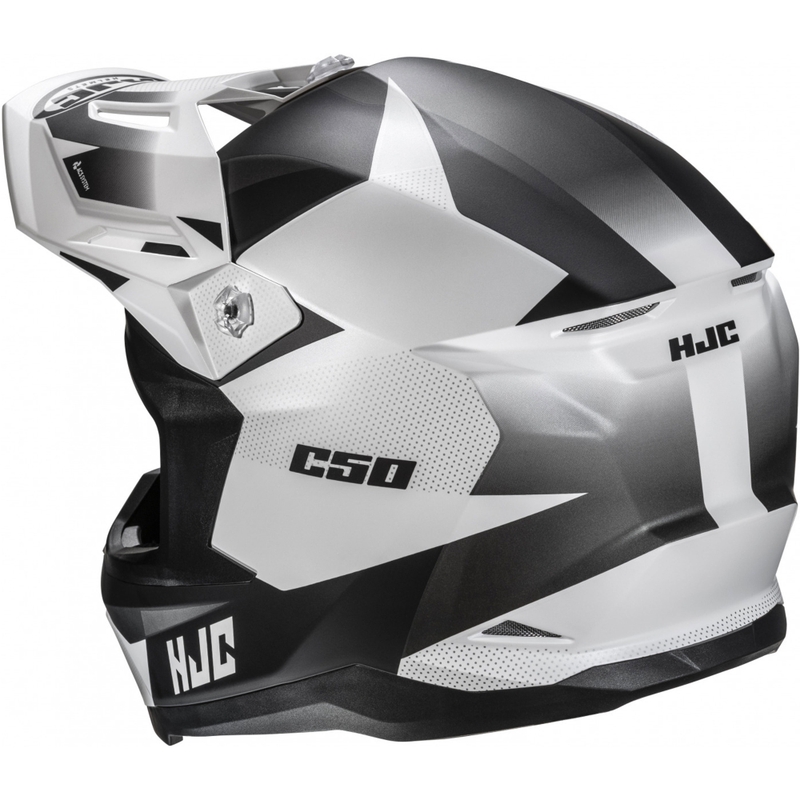 Casque de motocross HJC C50 Slide MC10SF noir-blanc