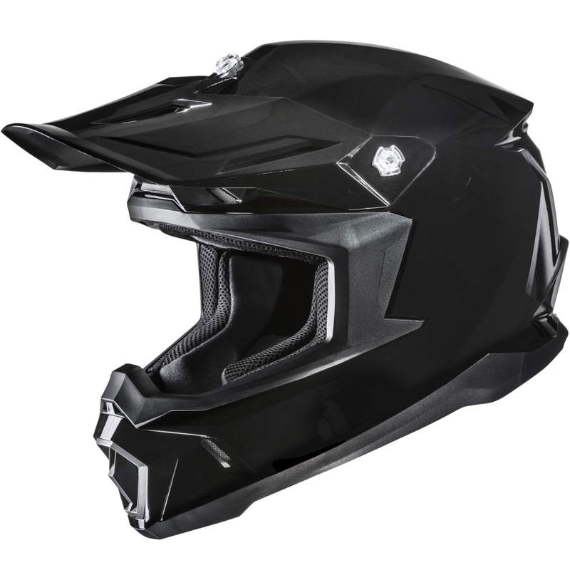 Casque de motocross HJC C50 Solid noir métallisé