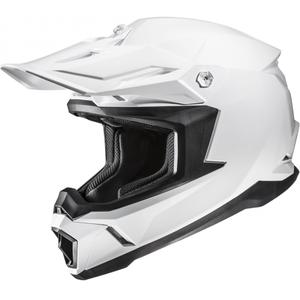 Casque de motocross HJC C50 Solid blanc perle