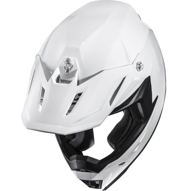 Casque de motocross HJC C50 Solid blanc perle