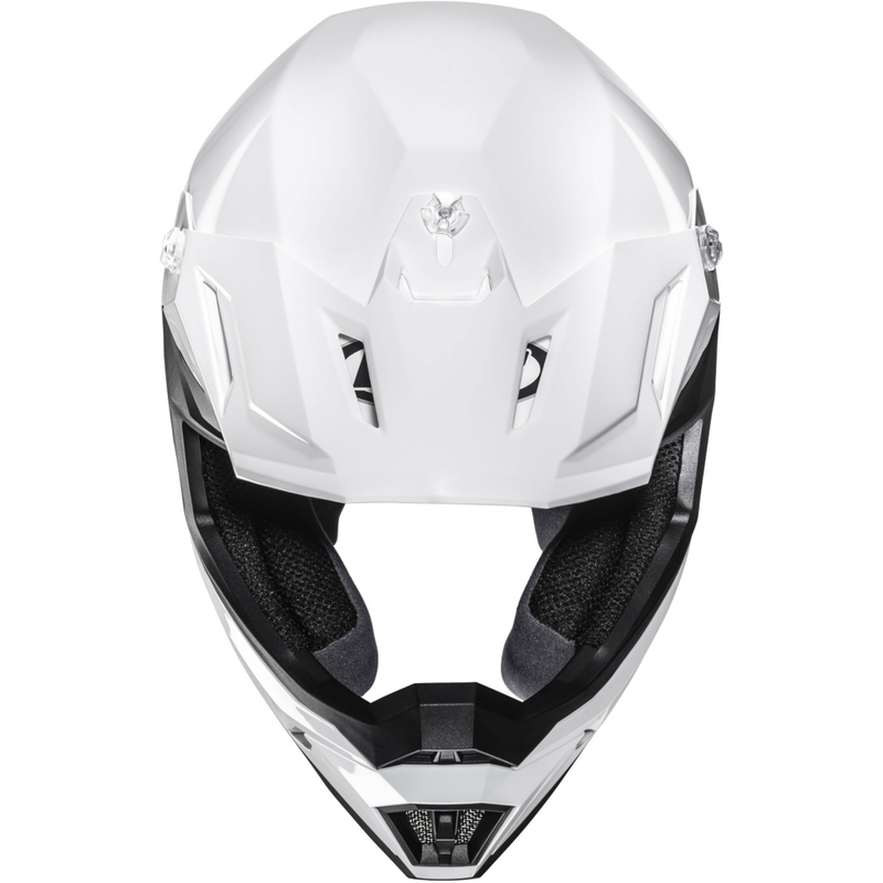 Casque de motocross HJC C50 Solid blanc perle