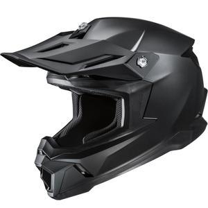 Casque de motocross HJC C50 Solid semi-plat noir