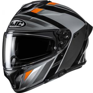 Casque moto intégral HJC C71 Faber MC7 noir-gris-orange