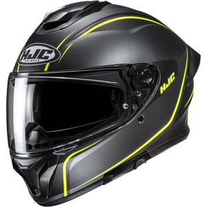 Casque moto intégral HJC C71 Quez MC3HSF noir-jaune fluo