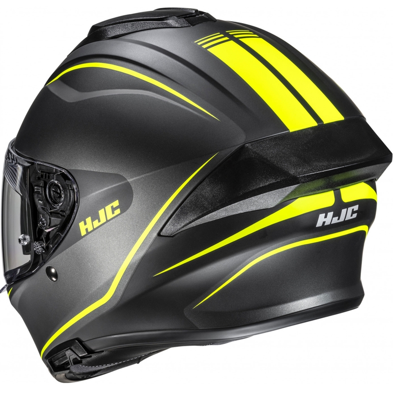 Casque moto intégral HJC C71 Quez MC3HSF noir-jaune fluo