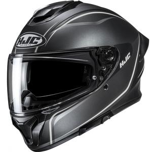 Casque moto intégral HJC C71 Quez noir-argent