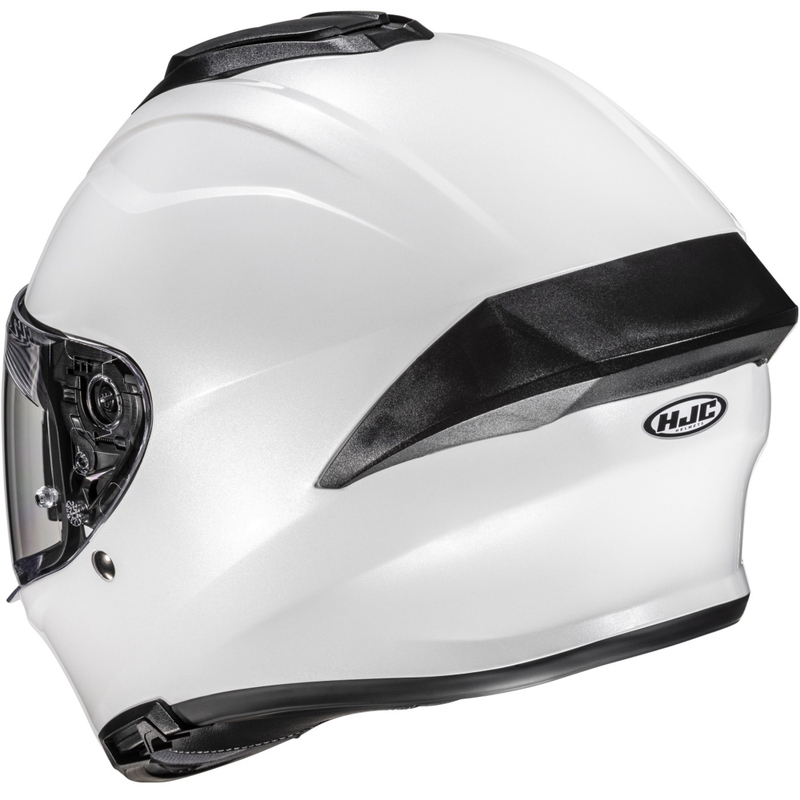 Casque moto intégral HJC C71 Solid blanc perle