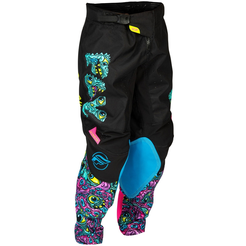 Pantalon motocross enfant FLY Racing - USA Kinetic Mutant noir-multicolore