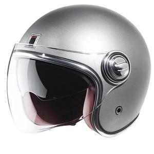 Casque ouvert NOX PREMIUM Heritage argent mat