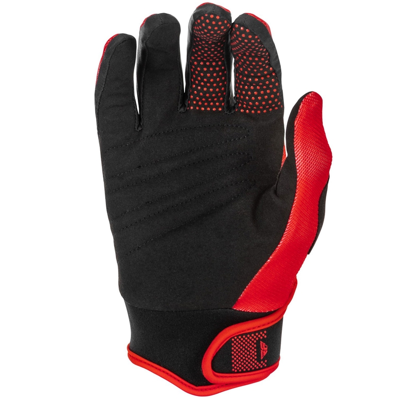 Gants de motocross pour enfants FLY Racing - USA F-16 rouge-noir-blanc